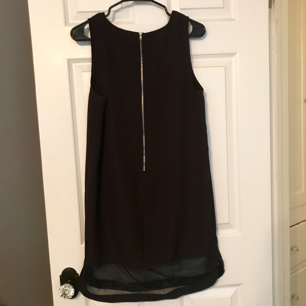 Black Dress with mesh bottom